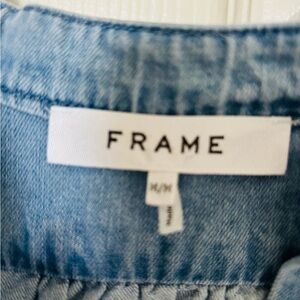 Frame Denim Blue Button Down Shirt